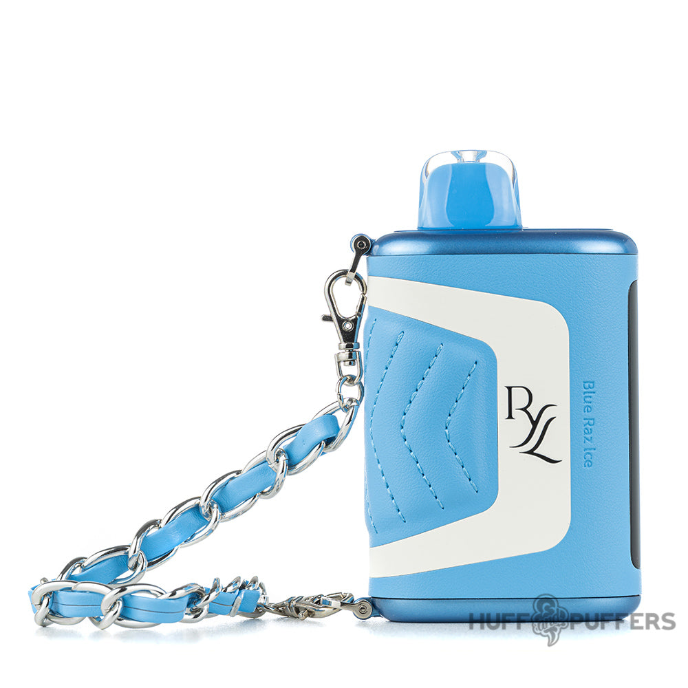 ryl classic disposable vape by raz vape blue raz with lanyard