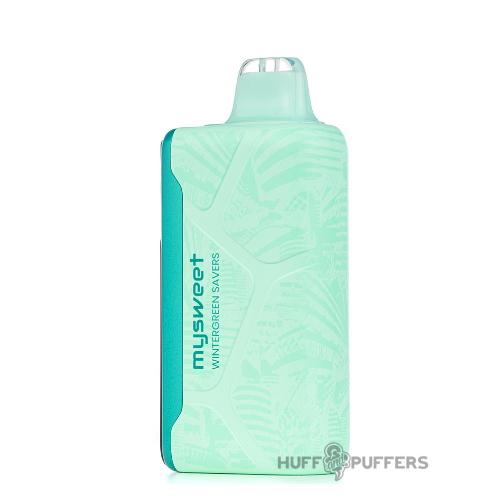 adjust mysweet disposable vape wintergreen savers back view