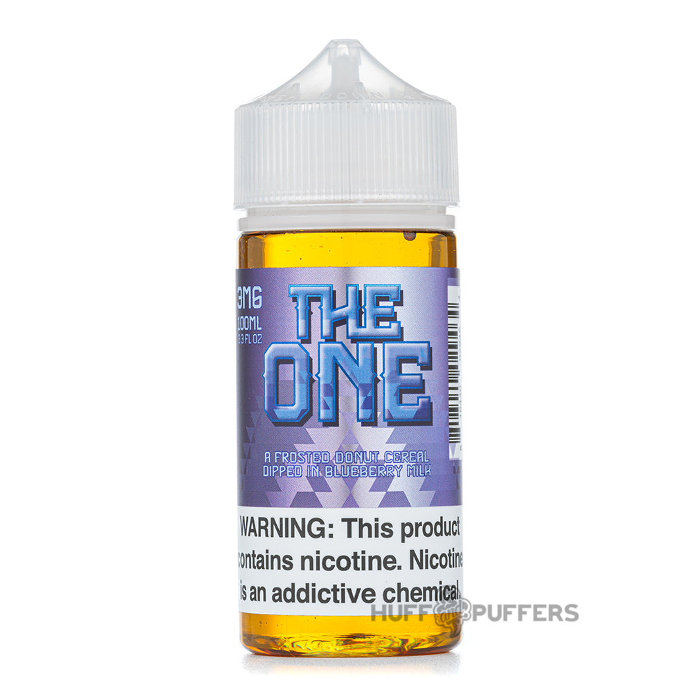 the one blueberry by beard vape co 100ml e-juice bottle