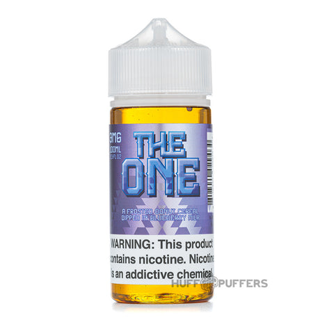 the one blueberry by beard vape co 100ml e-juice bottle