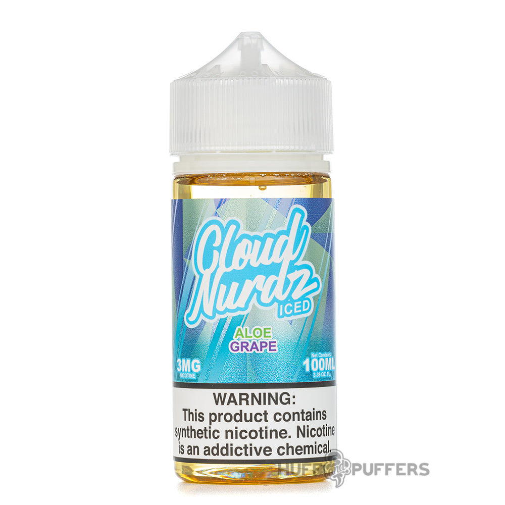 cloud nurdz iced aloe grape e-juice 100ml