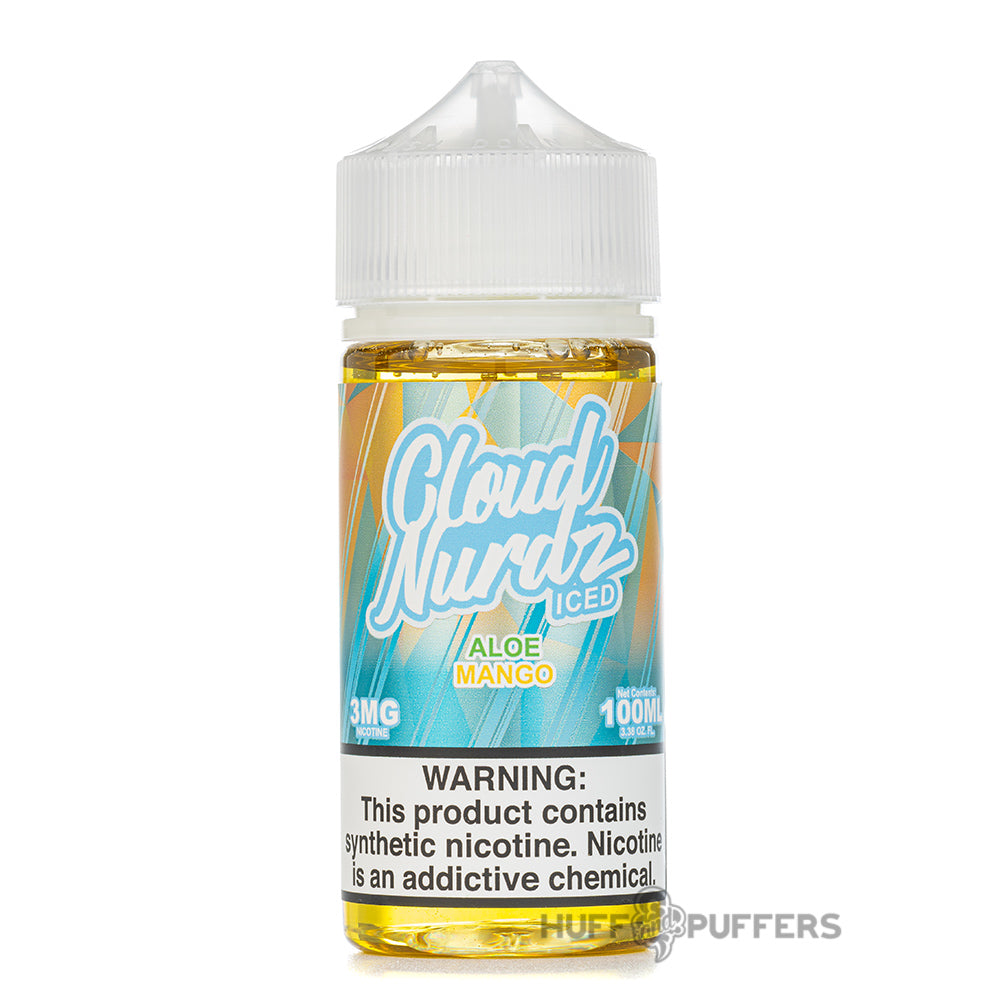 cloud nurdz iced aloe mango e-juice 100ml