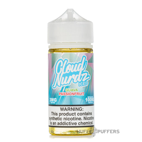 cloud nurdz iced guava passionfruit e-juice 100ml