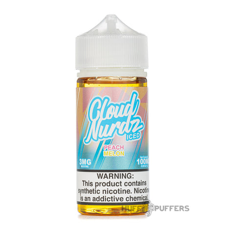 cloud nurdz iced peach melon e-juice 100ml