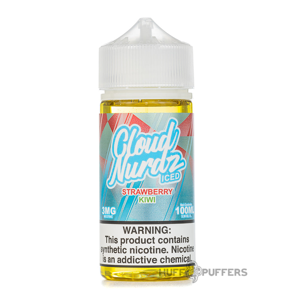 cloud nurdz iced strawberry kiwi e-juice 100ml