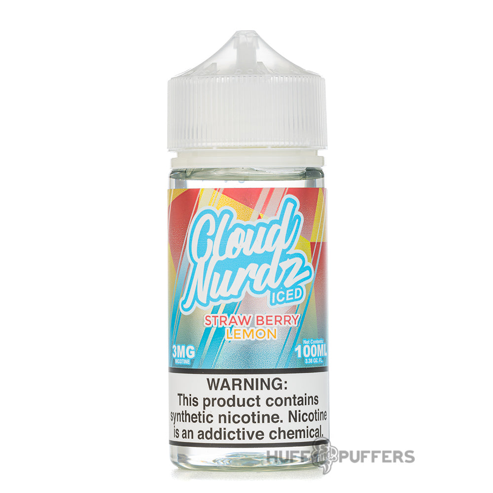 cloud nurdz iced strawberry lemon e-juice 100ml