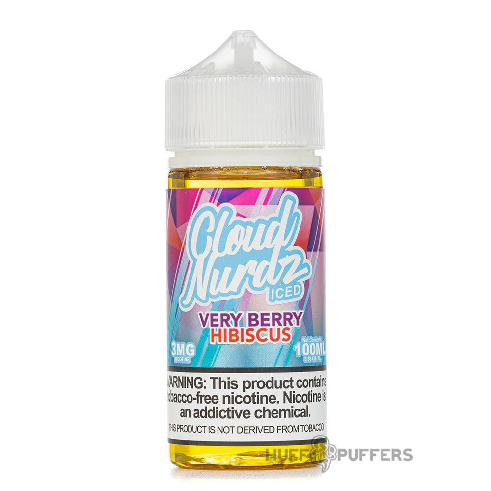 cloud nurdz iced very berry hibiscus e-juice 100ml