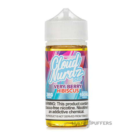 cloud nurdz iced very berry hibiscus e-juice 100ml