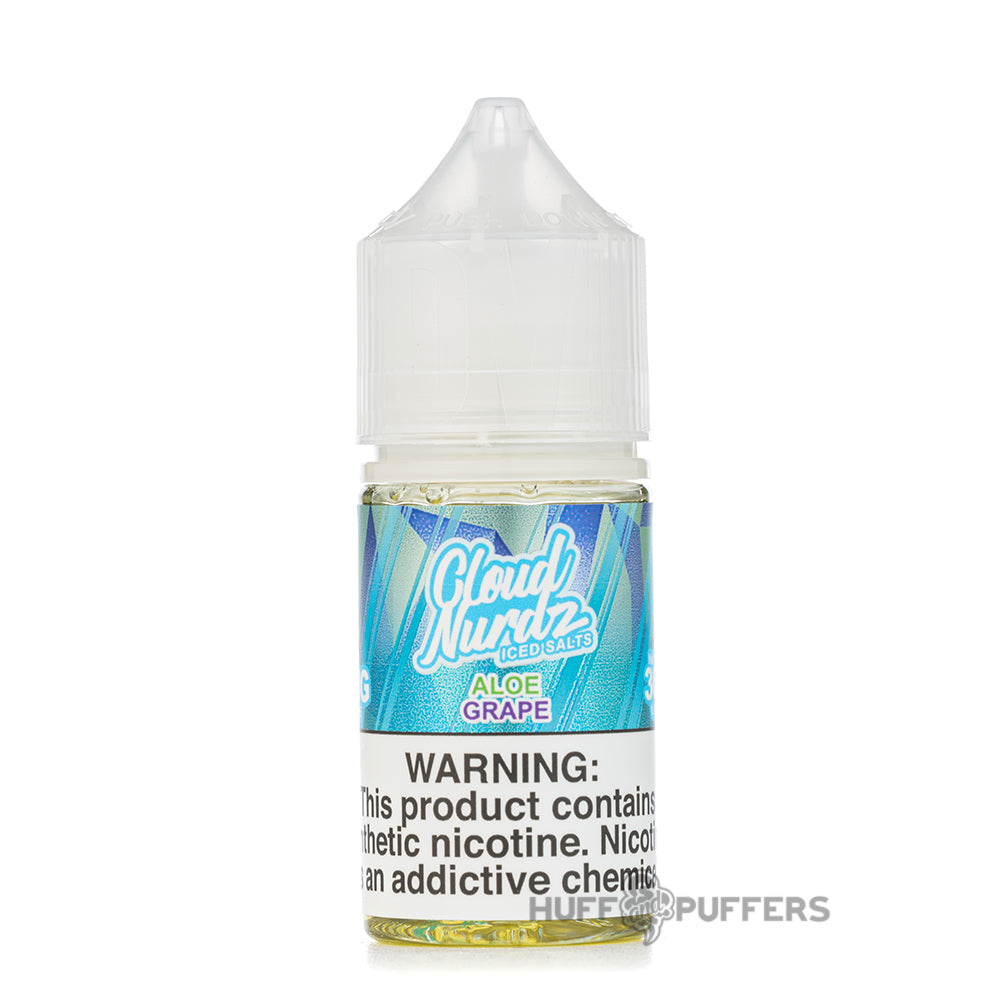 cloud nurdz salt iced aloe grape e-juice 30ml