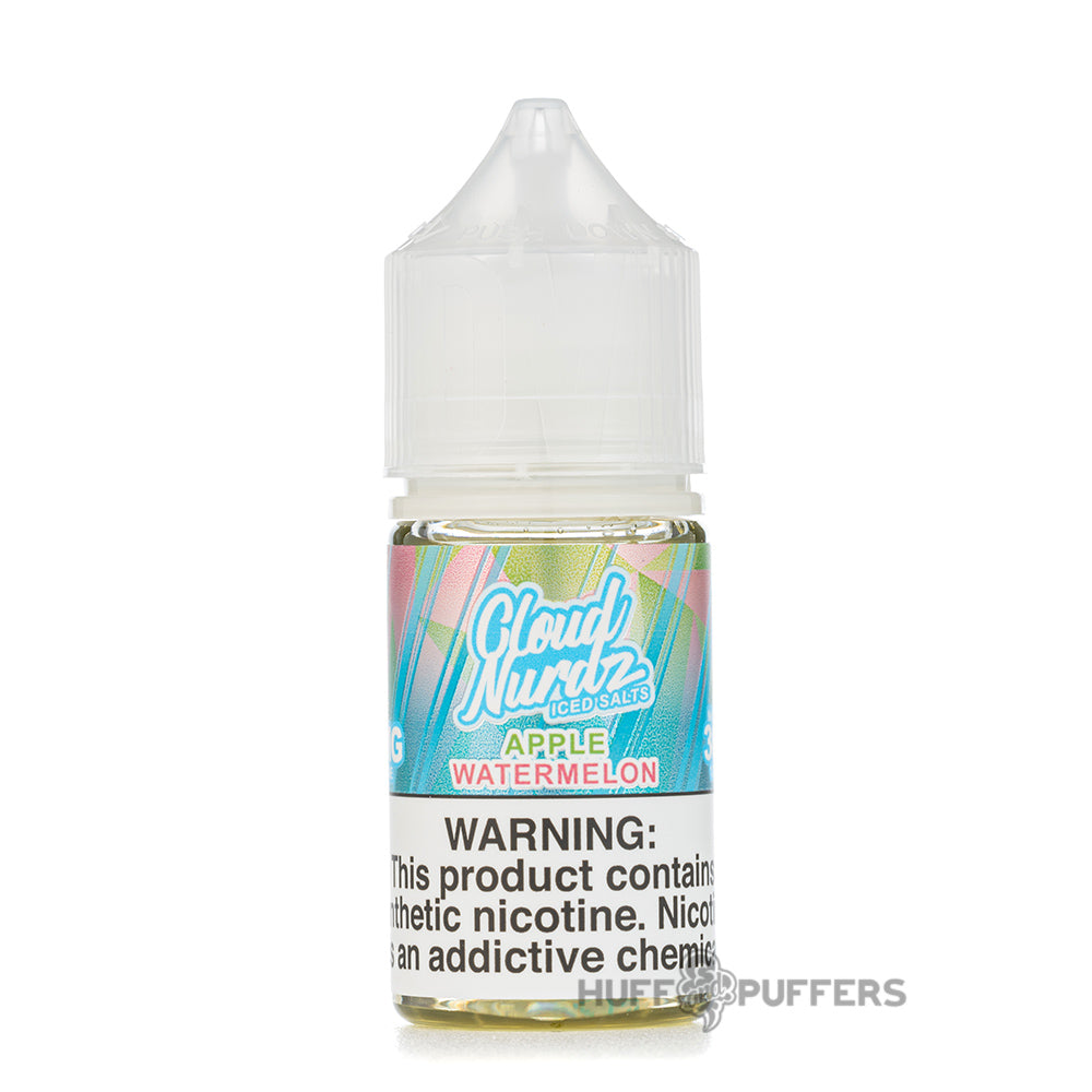 cloud nurdz salt iced apple watermelon  e-juice 30ml