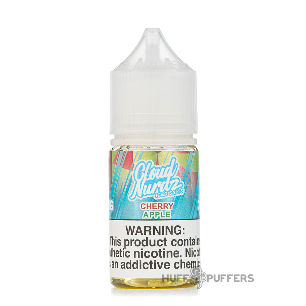 cloud nurdz salt iced cherry apple e-juice 30ml