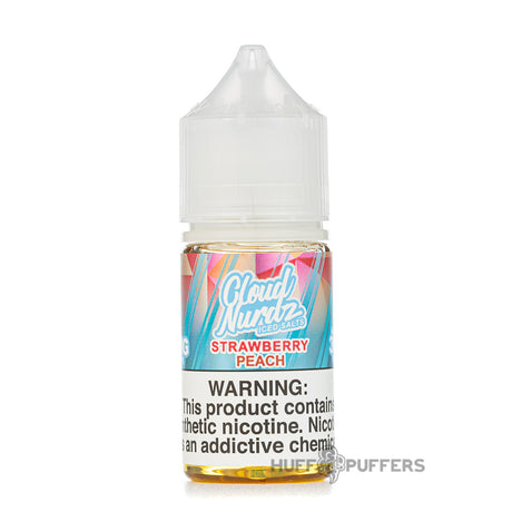 cloud nurdz salt iced strawberry peach e-juice 30ml