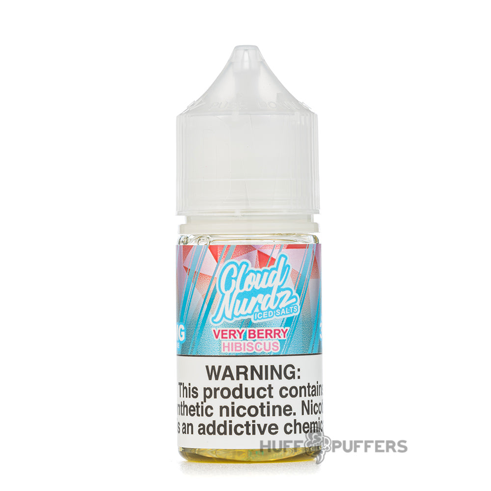 cloud nurdz salt iced very berry hibiscus e-juice 30ml