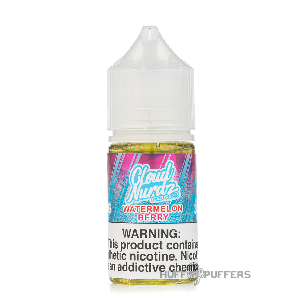 cloud nurdz salts iced watermelon berry e-juice 30ml