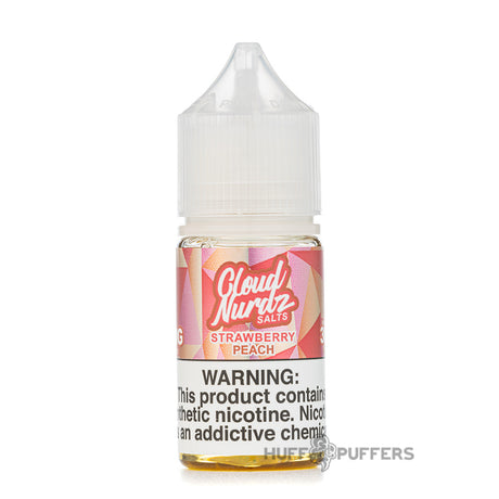 cloud nurdz salts strawberry peach e-juice 30ml