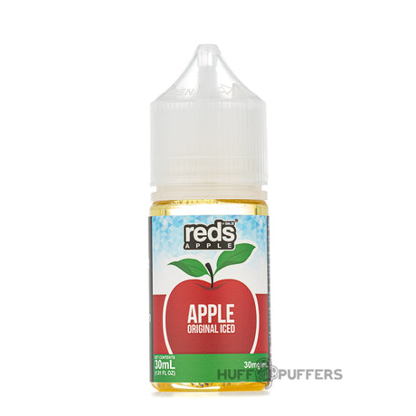 reds by daze apple original iced 30ml salt nicotine e-juice