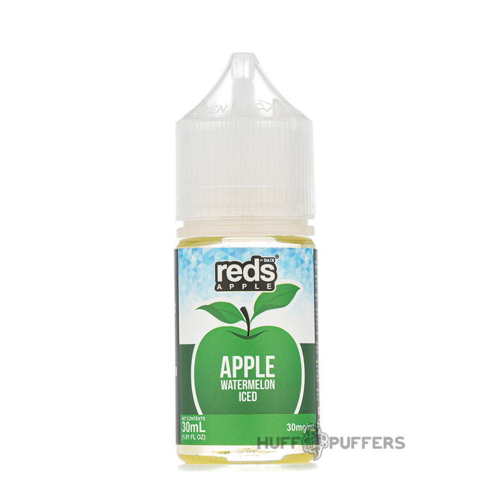 reds by daze apple watermelon iced 30ml salt nicotine e-juice