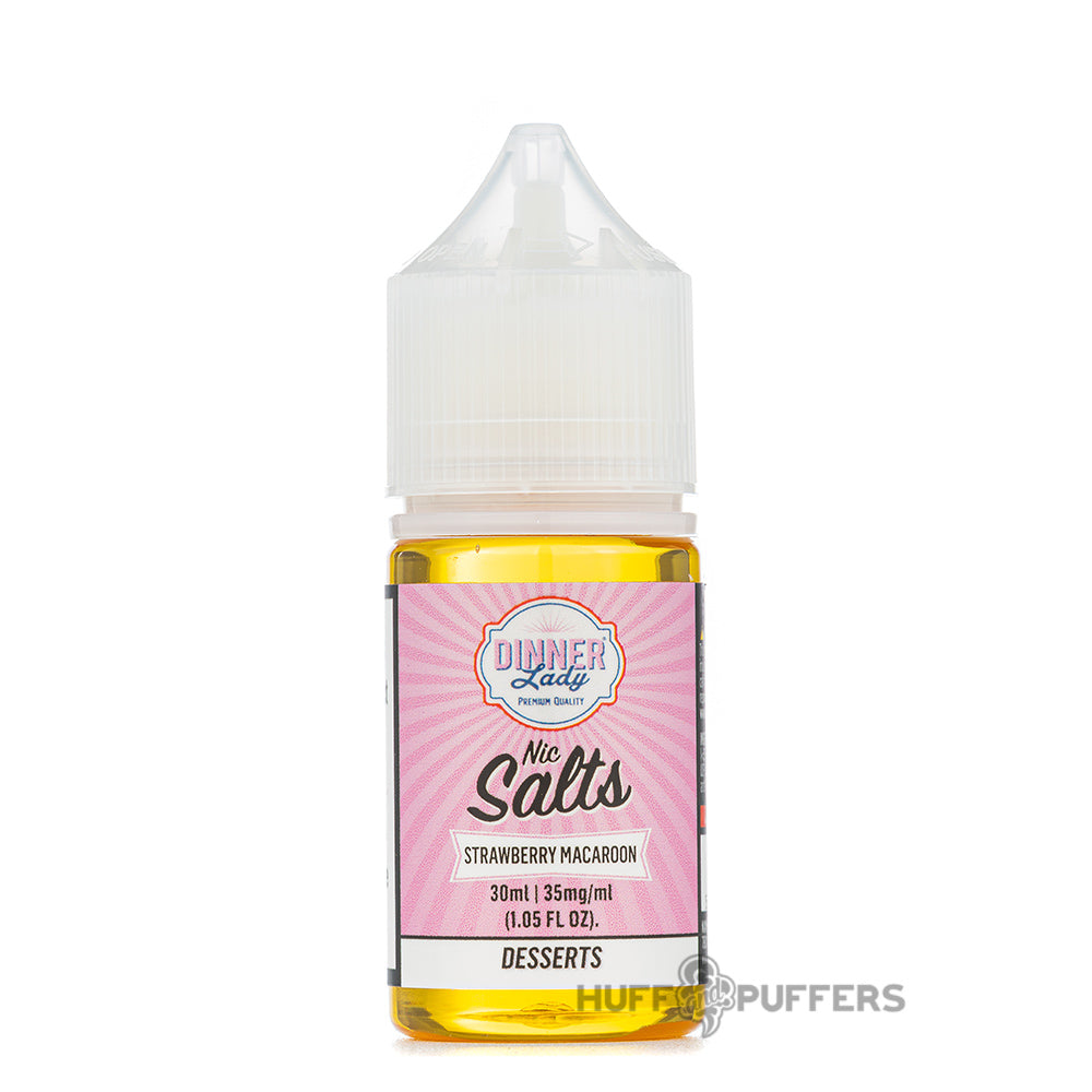 Dinner Lady Nic Salts - Strawberry Macaroon 30mL