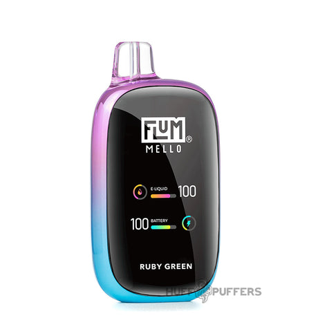 flum mello vape ruby green