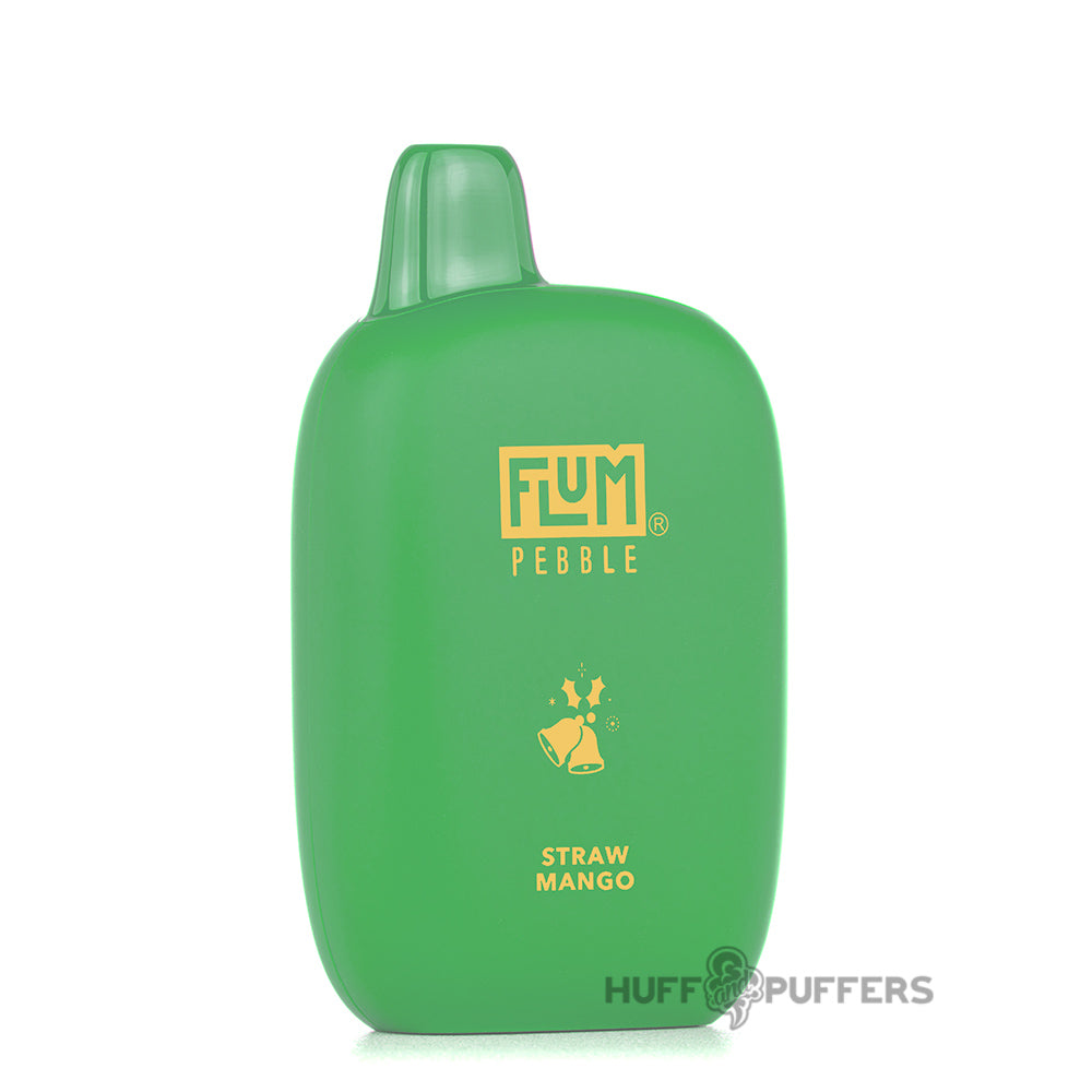 flum pebble straw mango disposable vape christmas edition