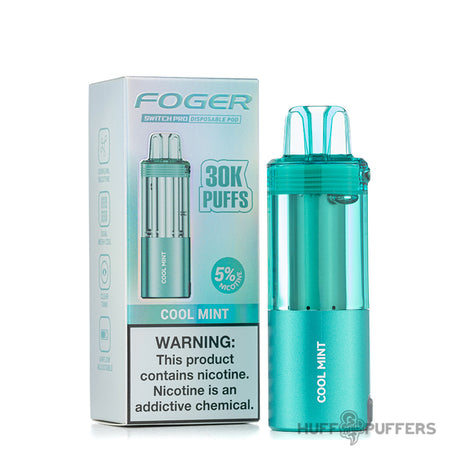 foger switch pro disposable pod cool mint with package