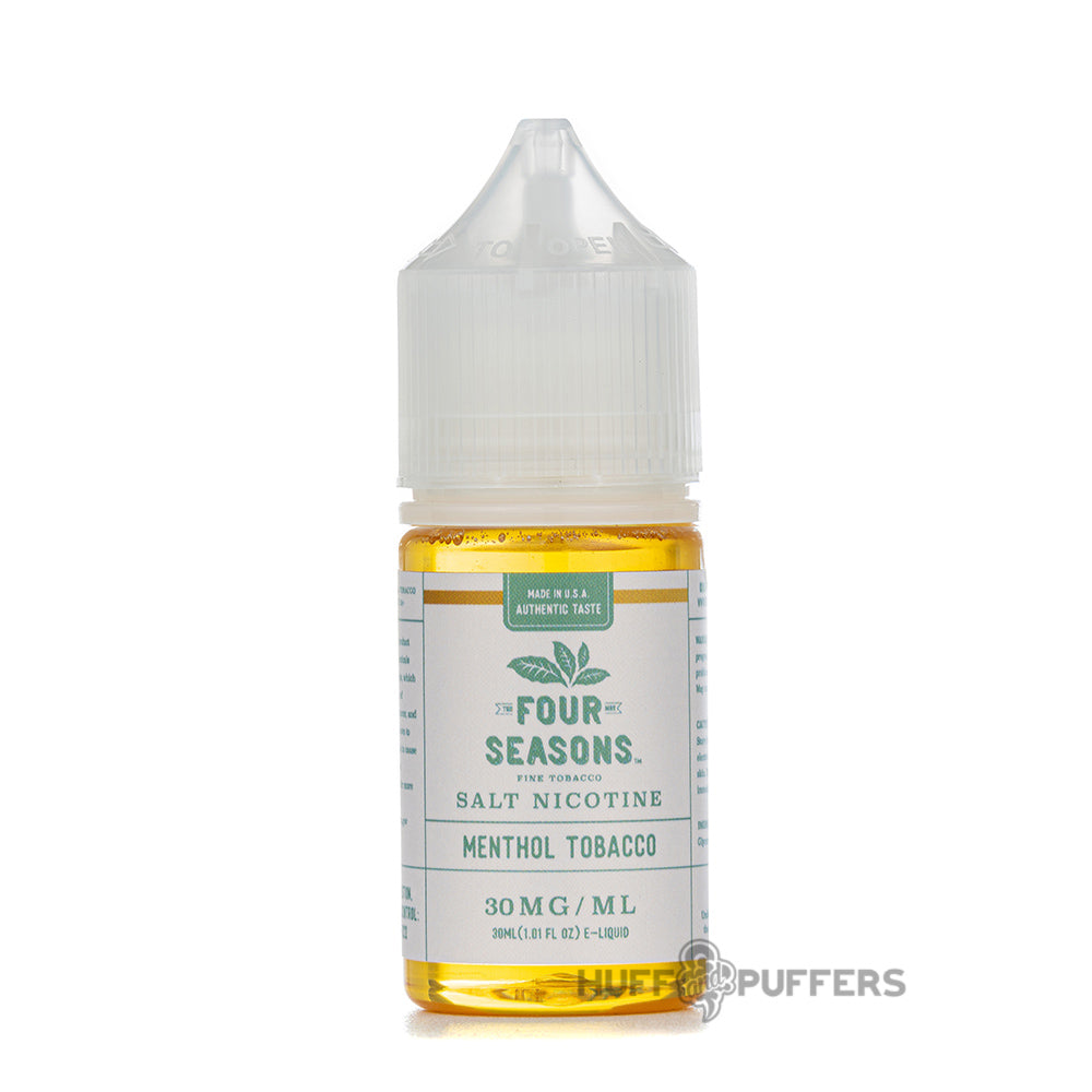 four seasons salt menthol tobacco salt 30ml e-juice