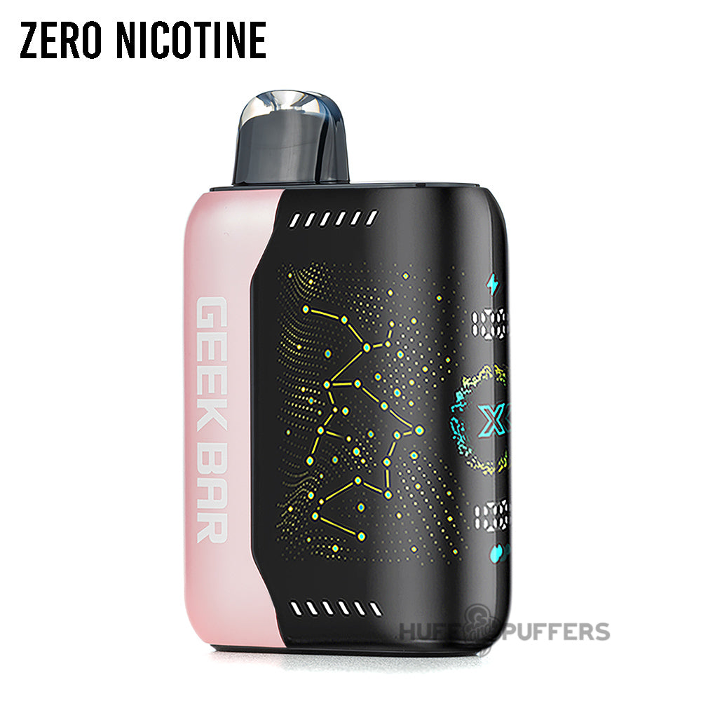 geek bar pulse x zero nicotine strawberry b-pop disposable vape