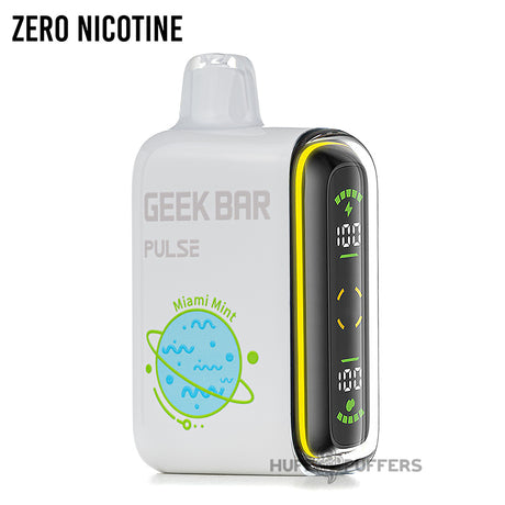 geek bar zero nicotine disposable vape miami mint