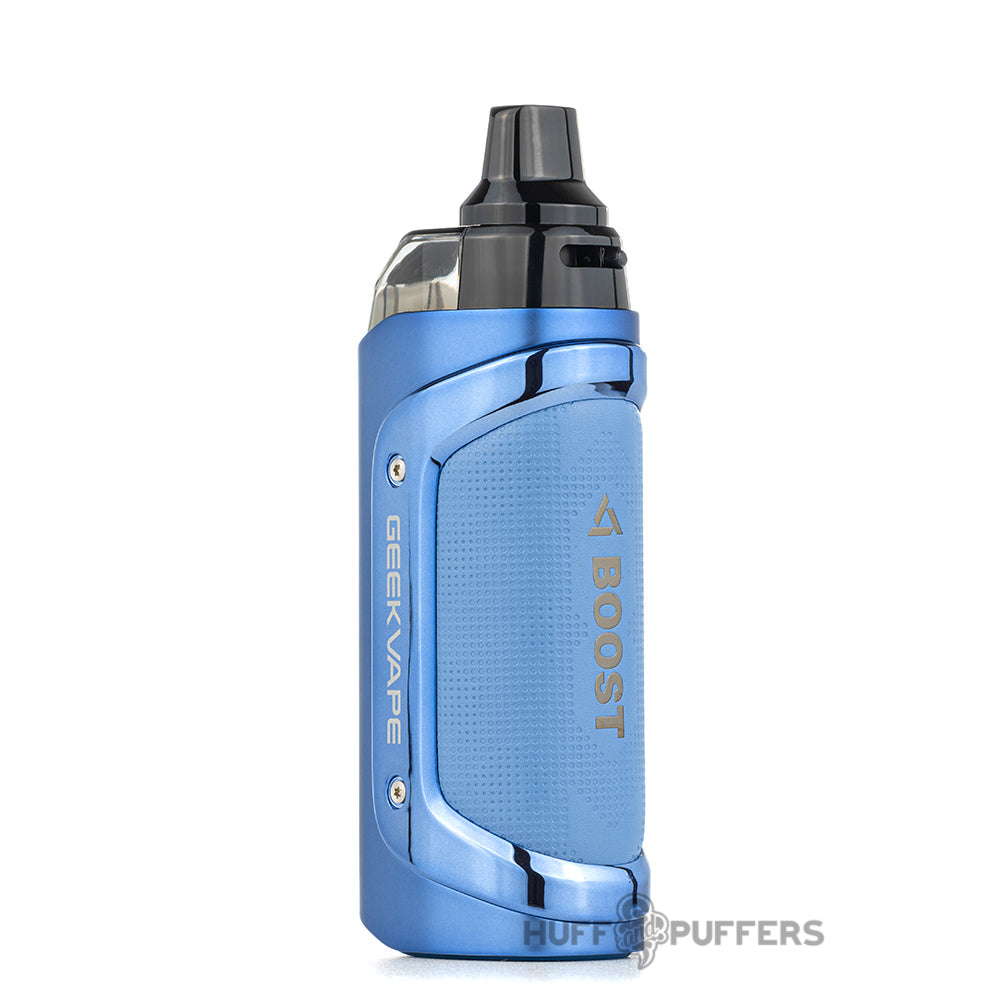 geekvape aegis boost 3 pod system sapphire blue back view