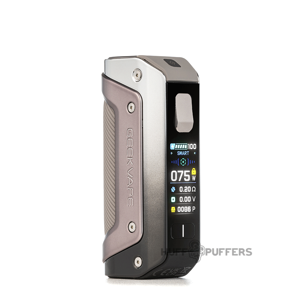 geekvape aegis solo 3 mod dark gray front view