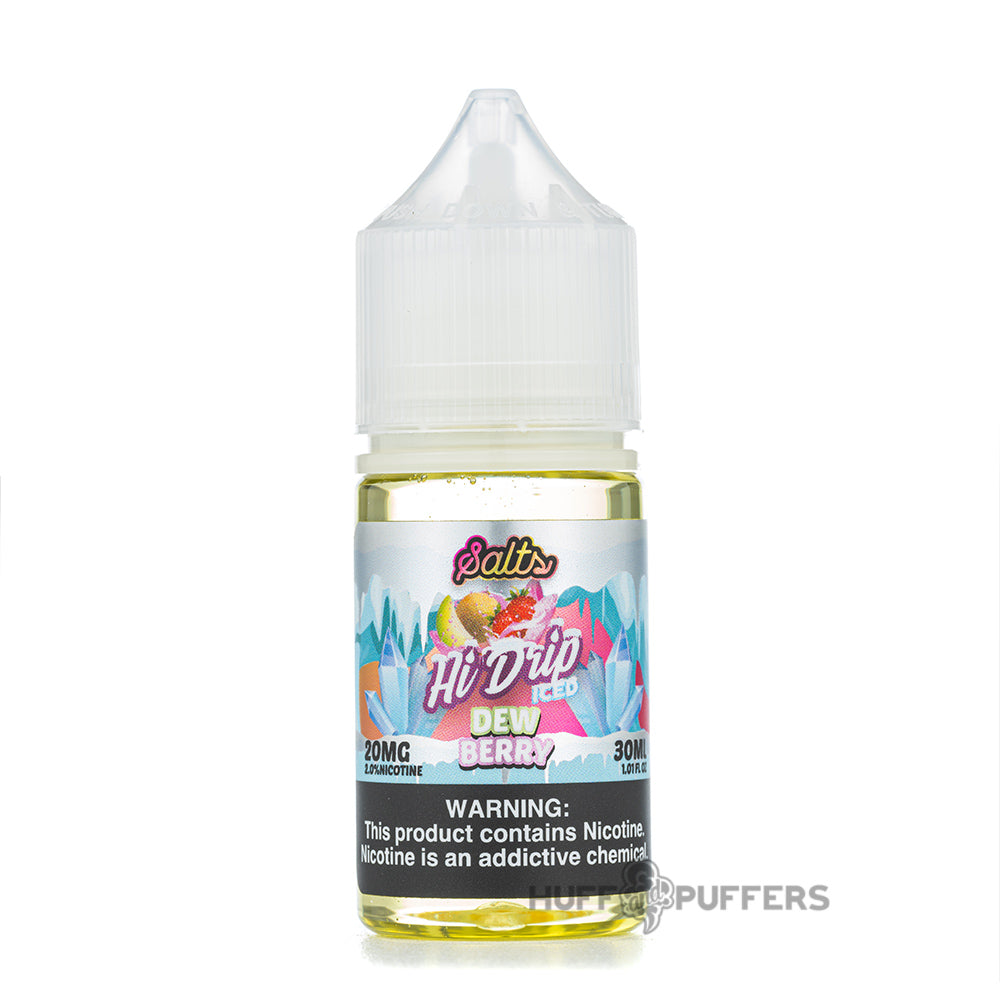 hi-drip salts iced dew berry 30ml e-juice bottle