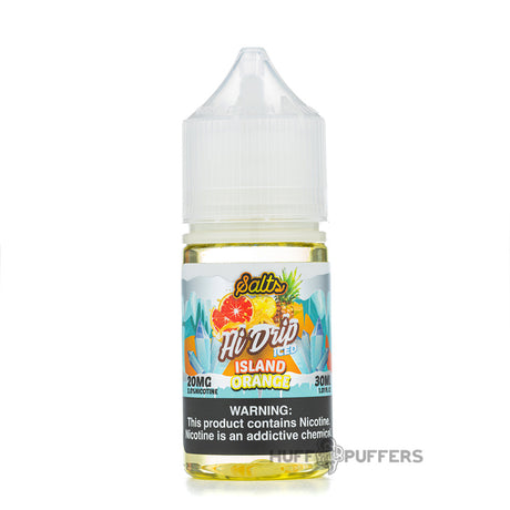 hi-drip salts iced island orange 30ml e-juice bottle