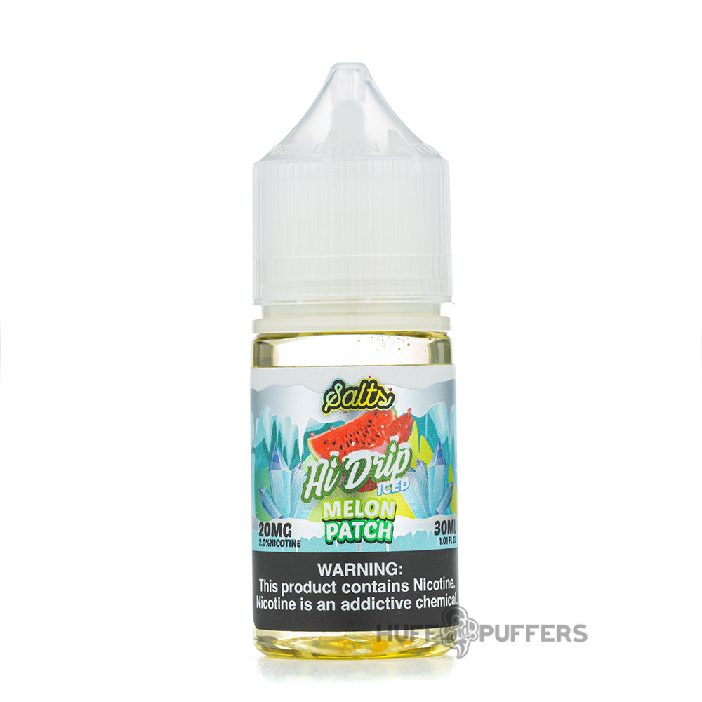 hi-drip salts iced melon patch 30ml e-juice bottle