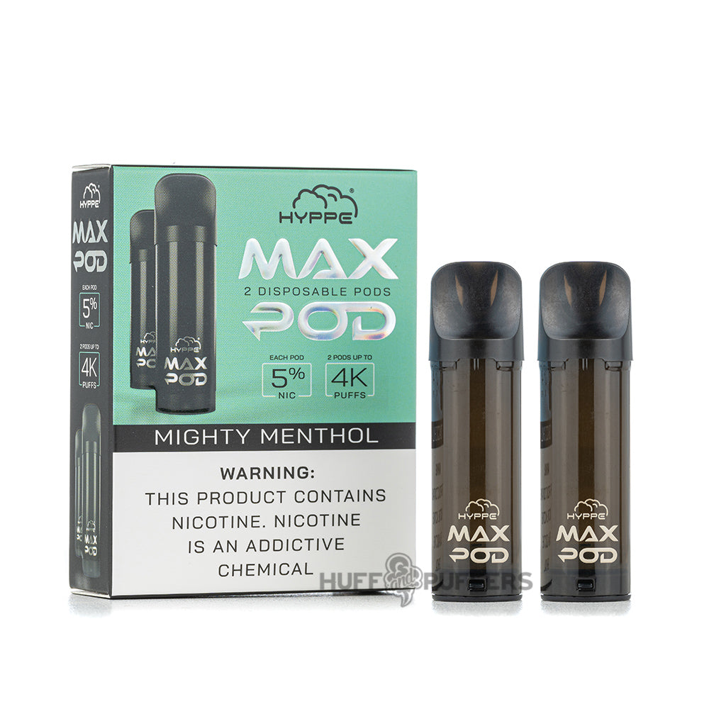 hyppe max disposable pods mighty menthol