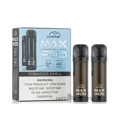 hyppe max disposable pods tobacco chill