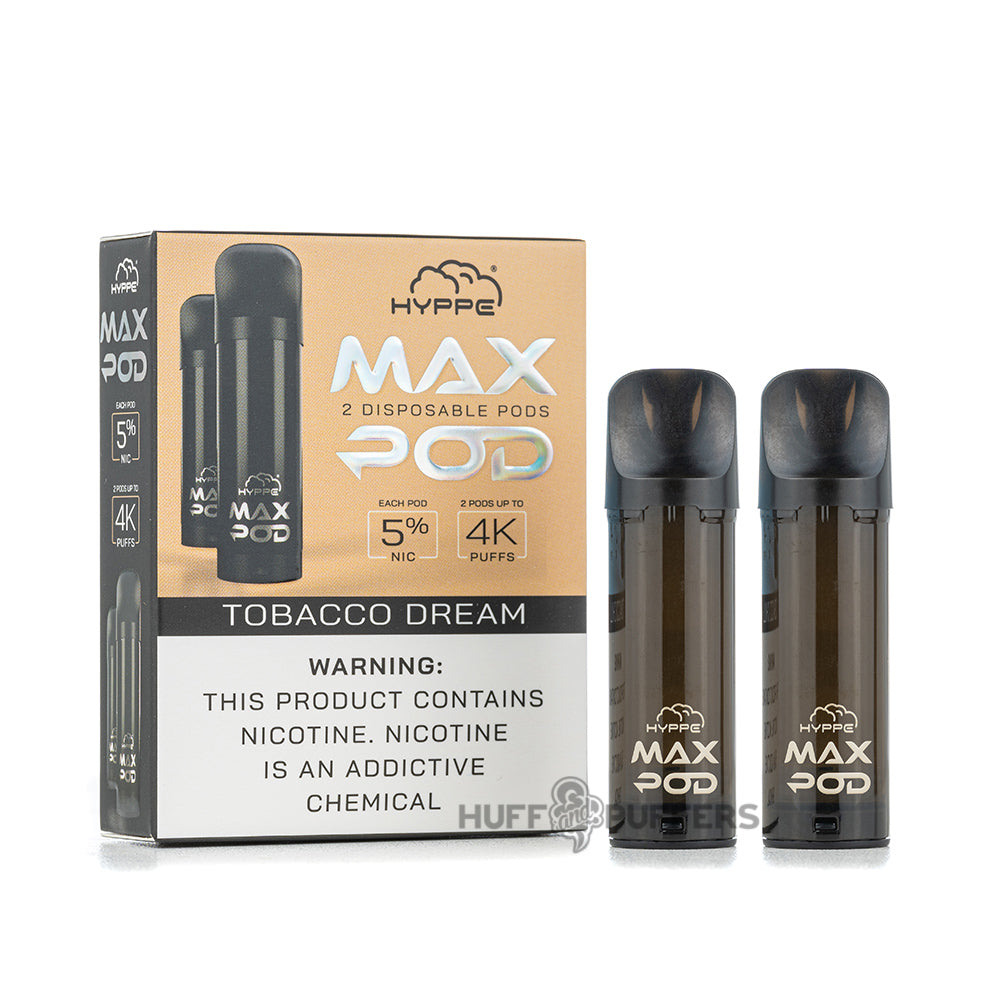 hyppe max disposable pods tobacco dream