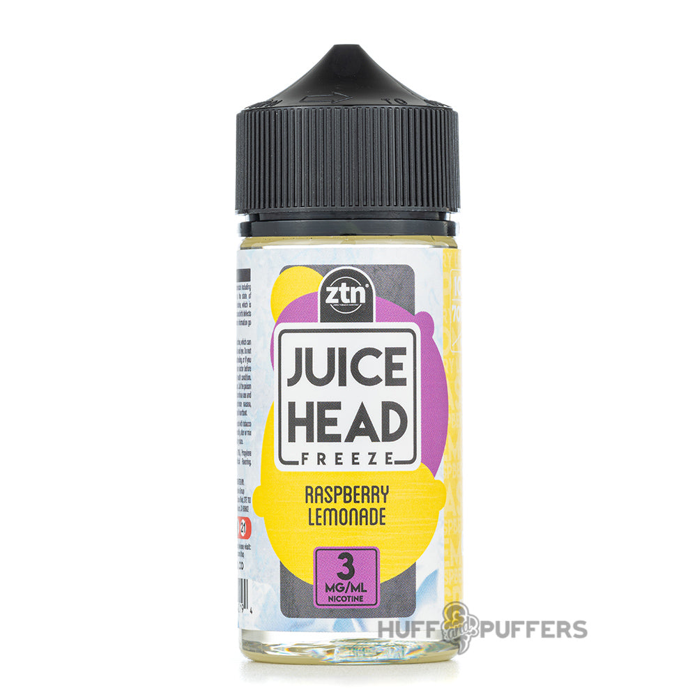 juice head freeze raspberry lemonade 100ml e-juice bottle