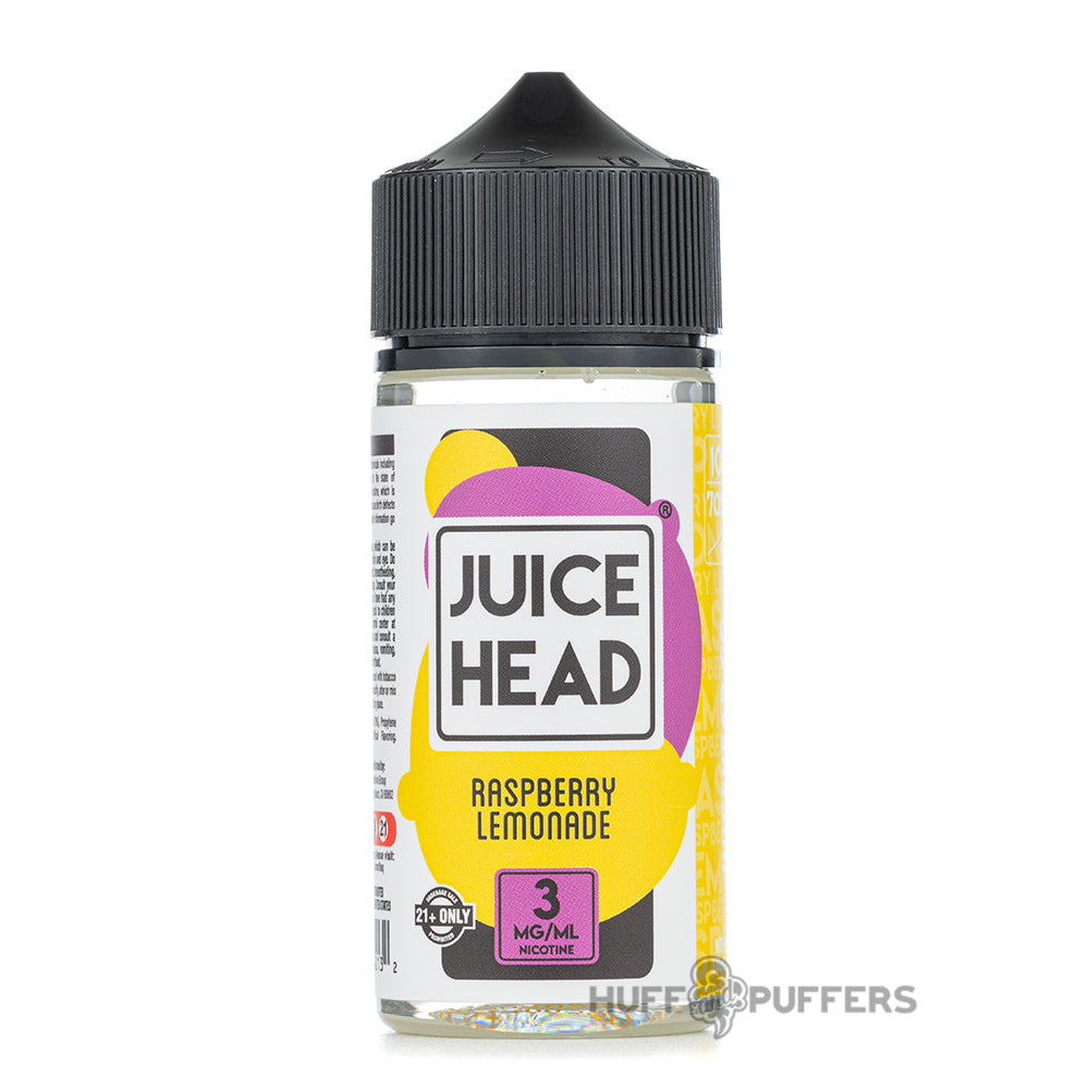 juice head raspberry lemonade 100ml e-juice bottle