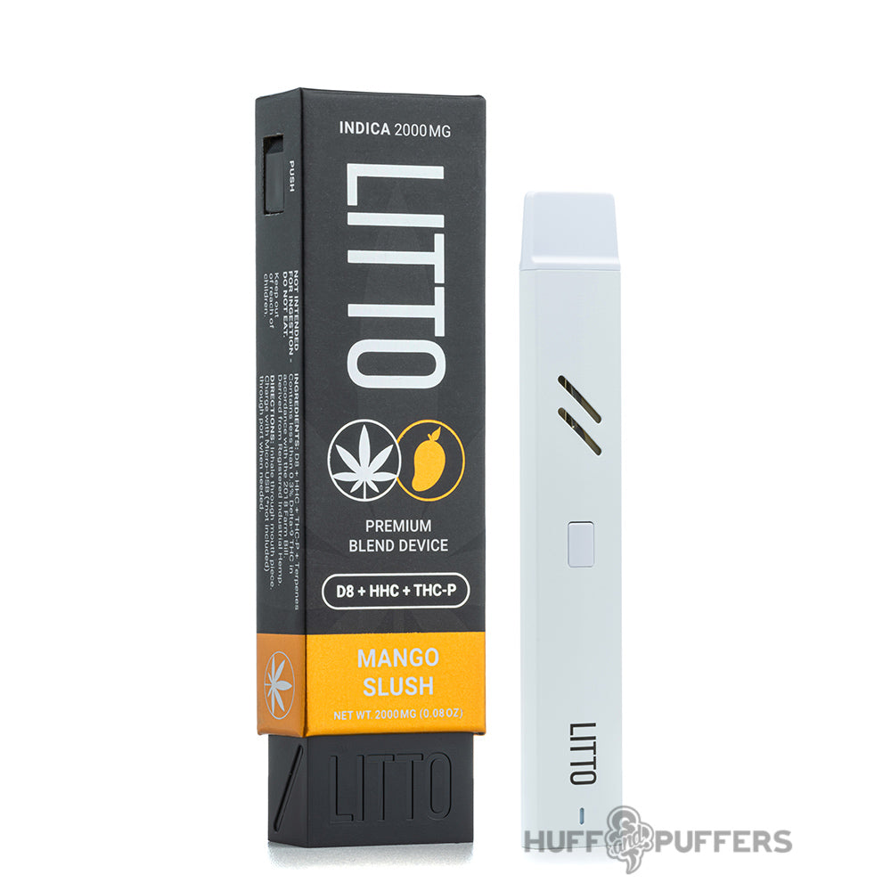 Mango Slush Litto Tri Blend Disposable Vape 2G – Huff & Puffers