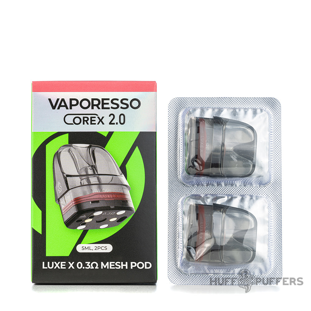 vaporesso luxe x 0.3 ohm mesh pod corex 2.0