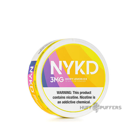 nykd nicotine pouches berry lemon ice 3mg