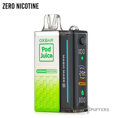 oxbar magic maze 2.0 zero nicotine disposable vape jewel mint