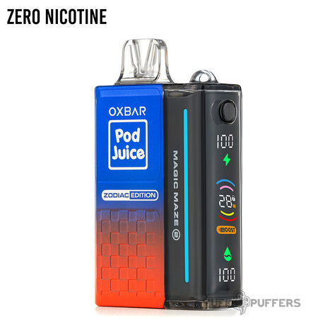 oxbar magic maze 2.0 zero nicotine disposable vape rocket pop