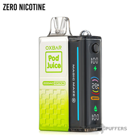 oxbar magic maze 2.0 zero nicotine disposable vape sour apple skitz