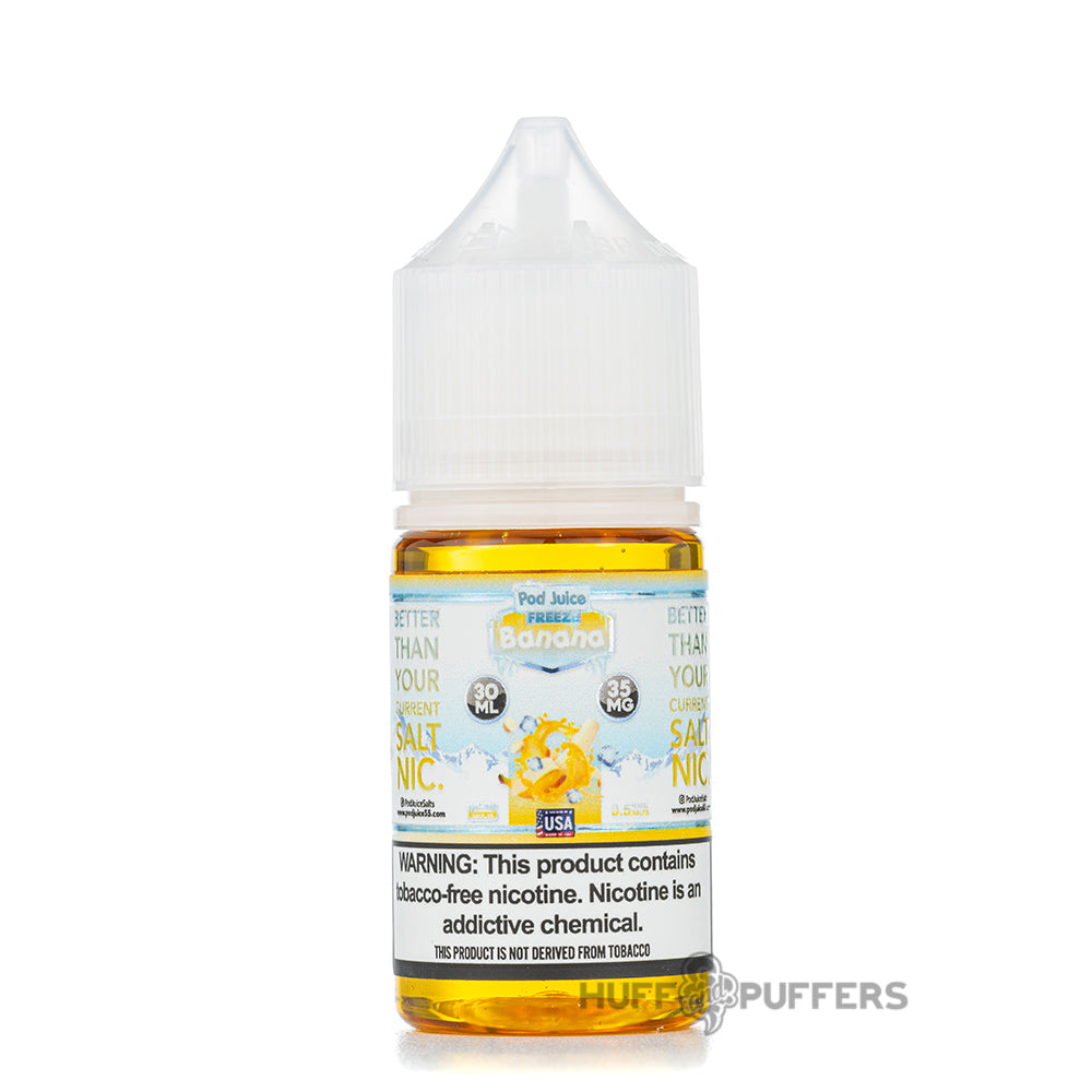 pod juice banana freeze 30ml salt nicotine e-juice bottle