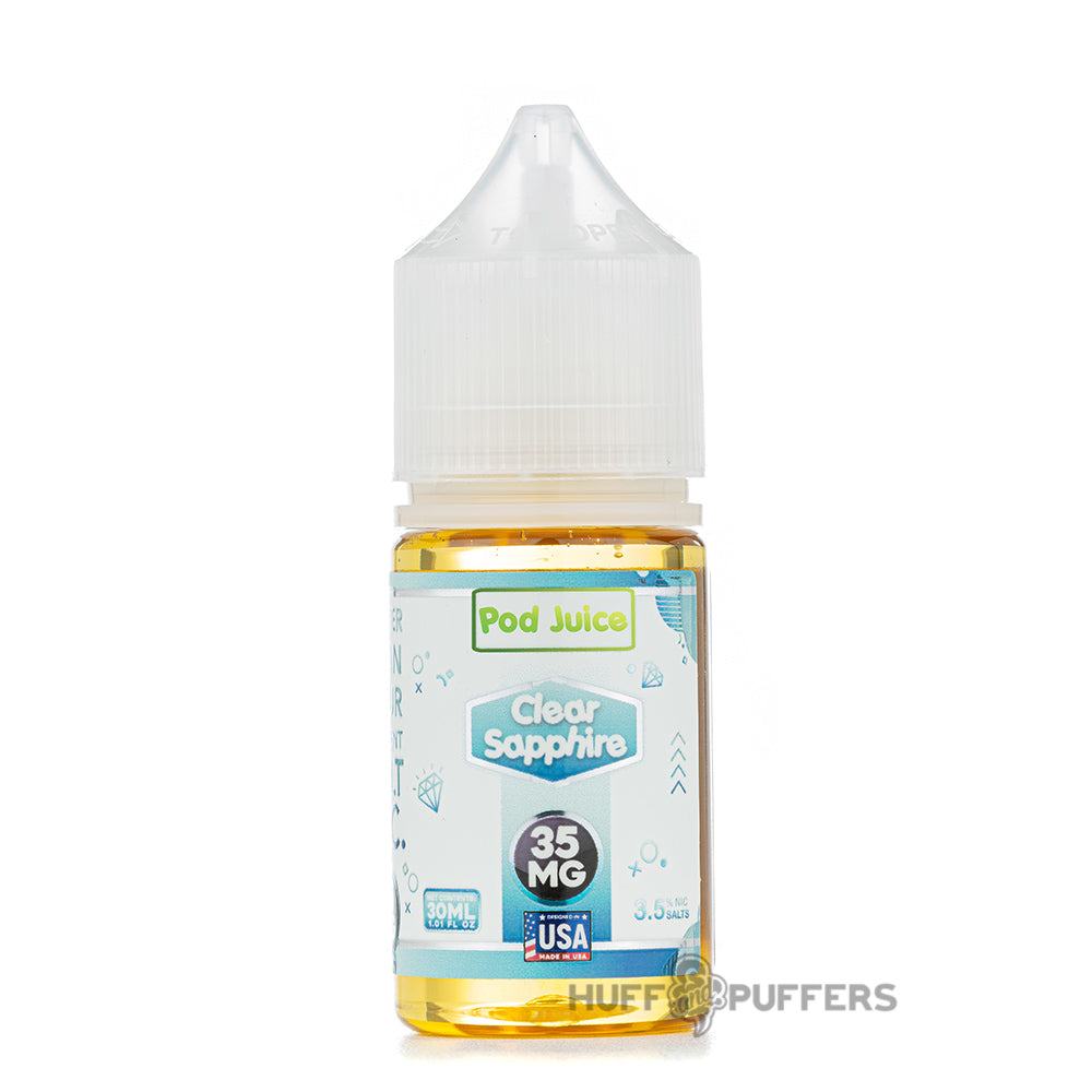 pod juice clear sapphire salt nicotine e-juice 30ml