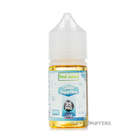 pod juice clear sapphire salt nicotine e-juice 30ml