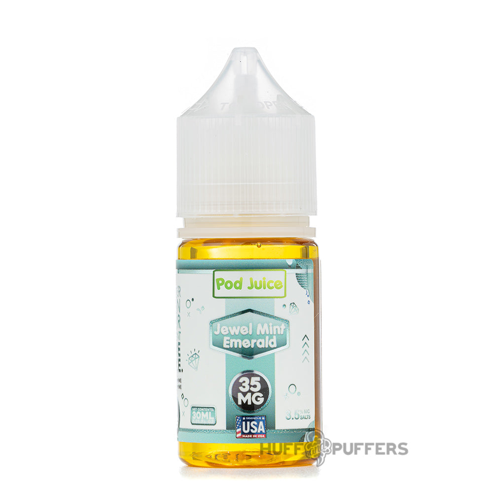 pod juice jewel mint emerald salt nicotine e-juice 30ml