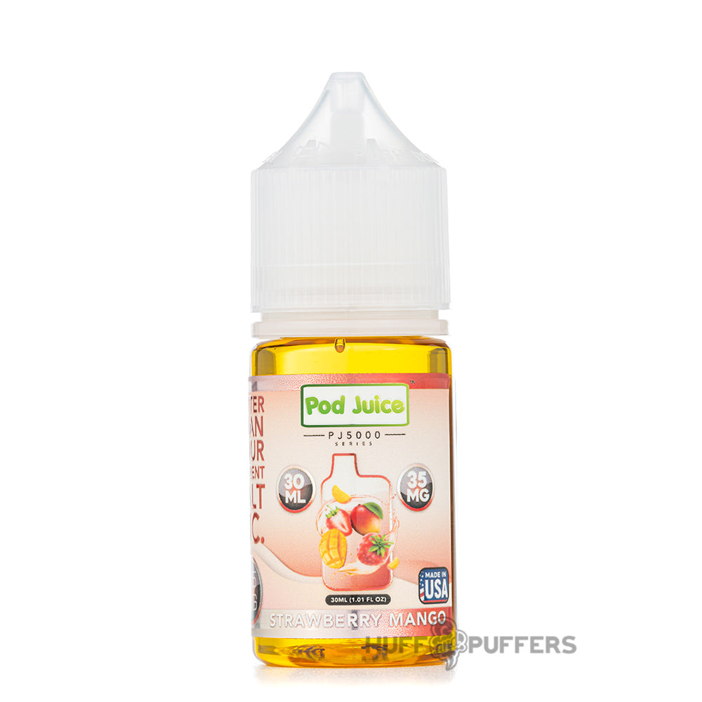 pod juice pj5000 strawberry mango salt nicotine e-juice