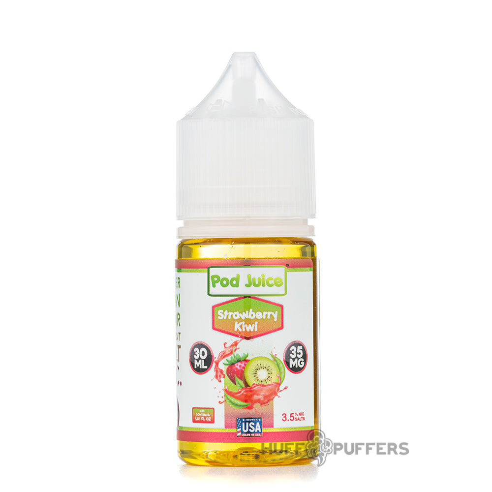 pod juice strawberry kiwi 30ml salt nicotine e-juice bottle